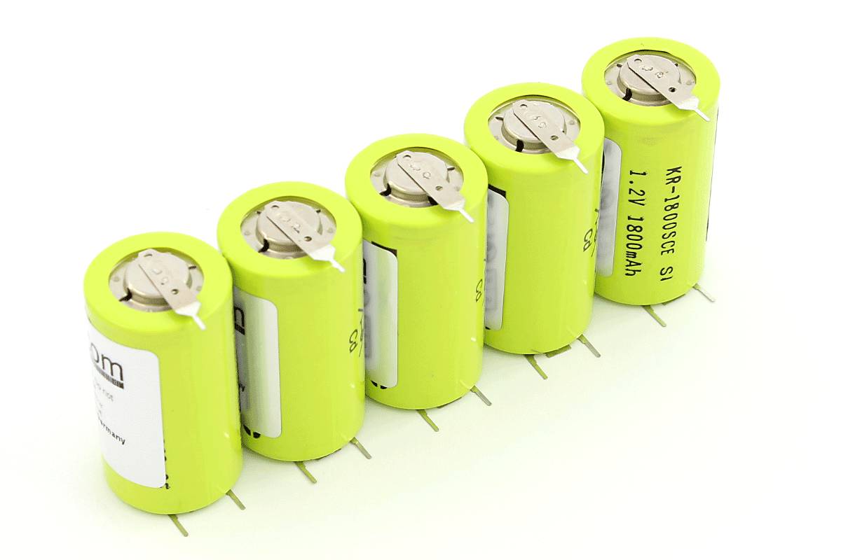 NC Akku für Fresenius Injektomat C/CP - 1,2V 1,8AH (VPE 5) (+1/-2Pin)-0