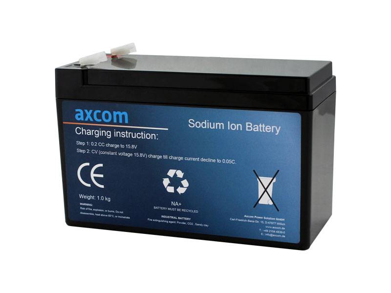 Axcom Natrium Ionen Akku 12V 7Ah mit 6,3mm Steckkontakten-1