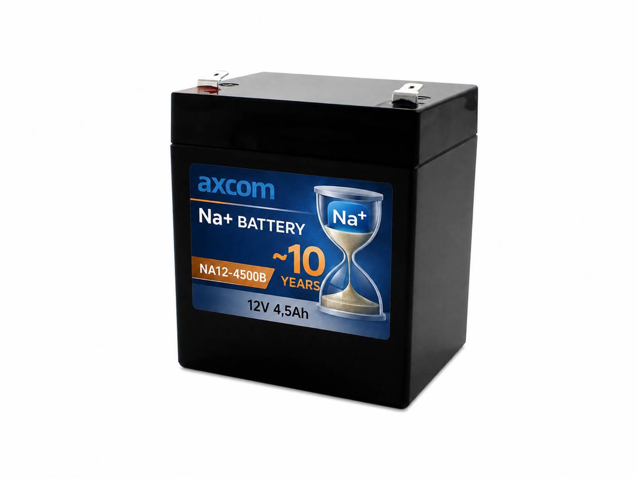Axcom Natrium Ionen Akku 12V 4,5Ah mit 6,3mm Steckkontakten-0