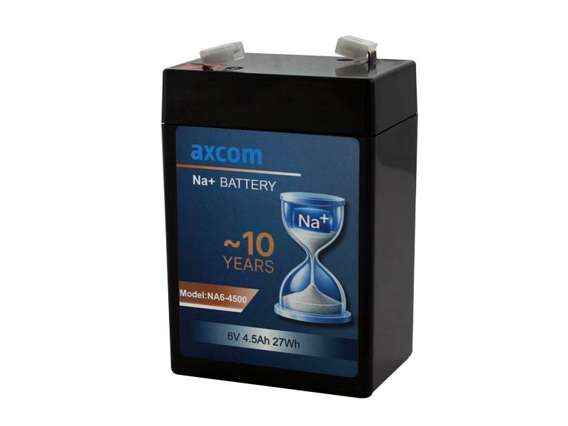 Axcom Natrium Ionen Akku 6V 4,5Ah mit 4,7mm Steckkontakten-0