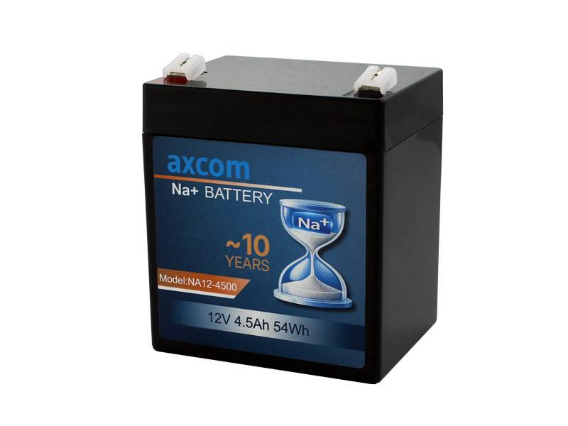 Axcom Natrium Ionen Akku 12V 4,5Ah mit 4,7mm Steckkontakten-0