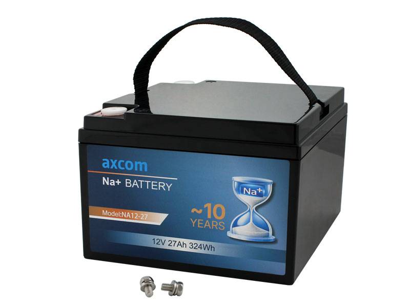 Axcom Natrium Ionen Akku 12V 28Ah mit M5 Kontakte-0