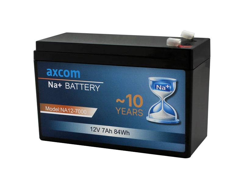 Axcom Natrium Ionen Akku 12V 7Ah mit 4,7mm Steckkontakten-0