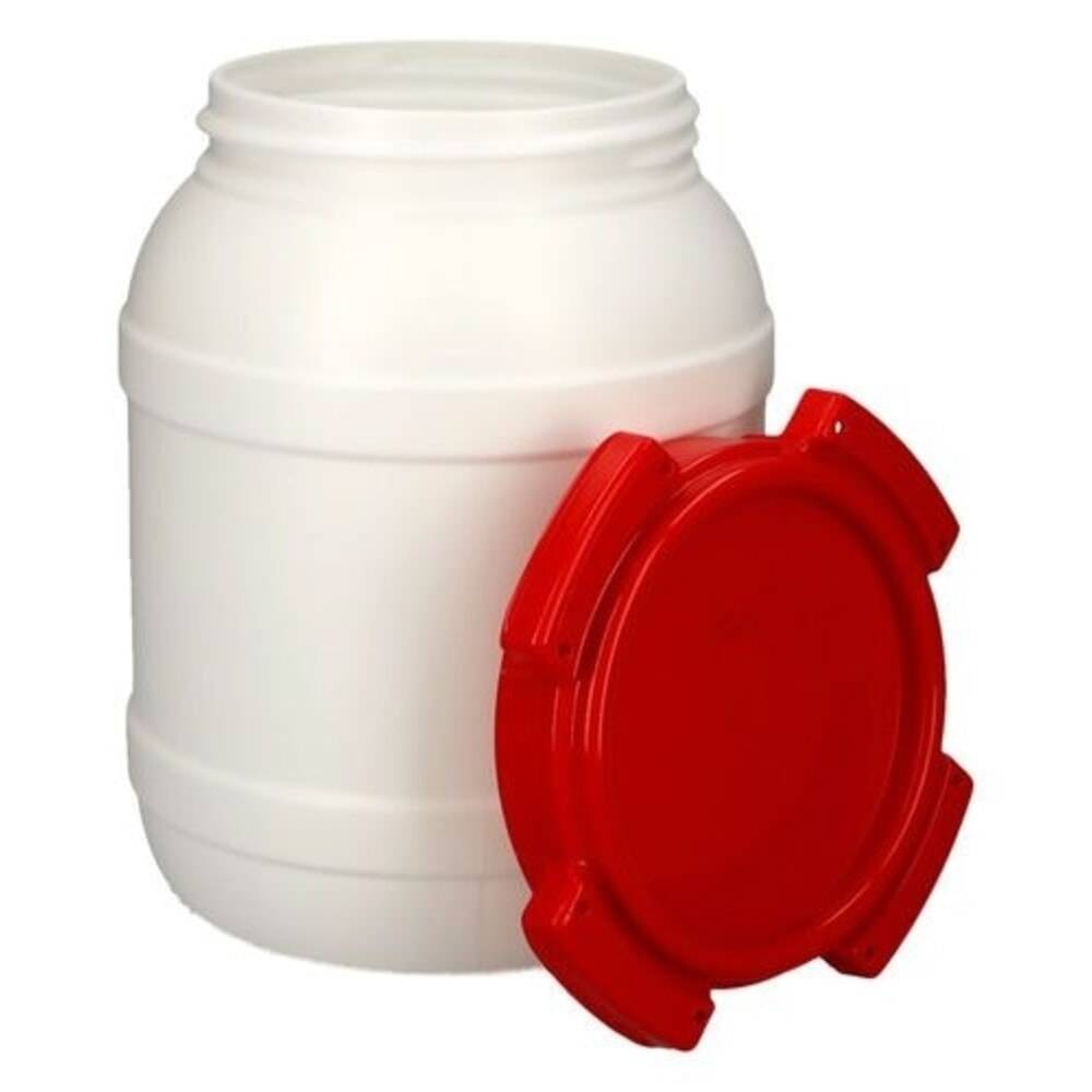 Denios Weithals-Fass aus Polyethylen (PE), weiß-rot WH 6, 6,4 l Volume-2