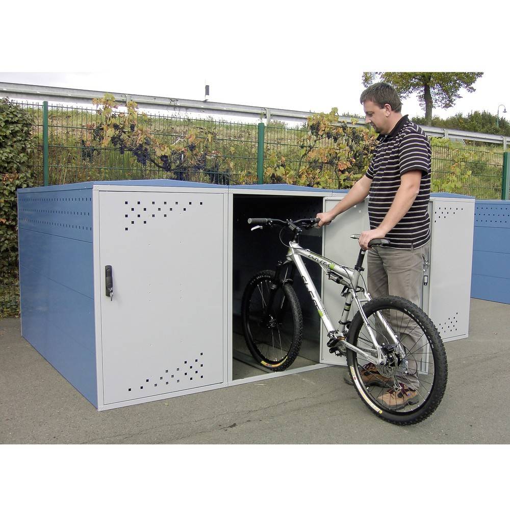 Fahrradgarage komplett, HxBxT 1.250 x 800 x 2.050 mm-2