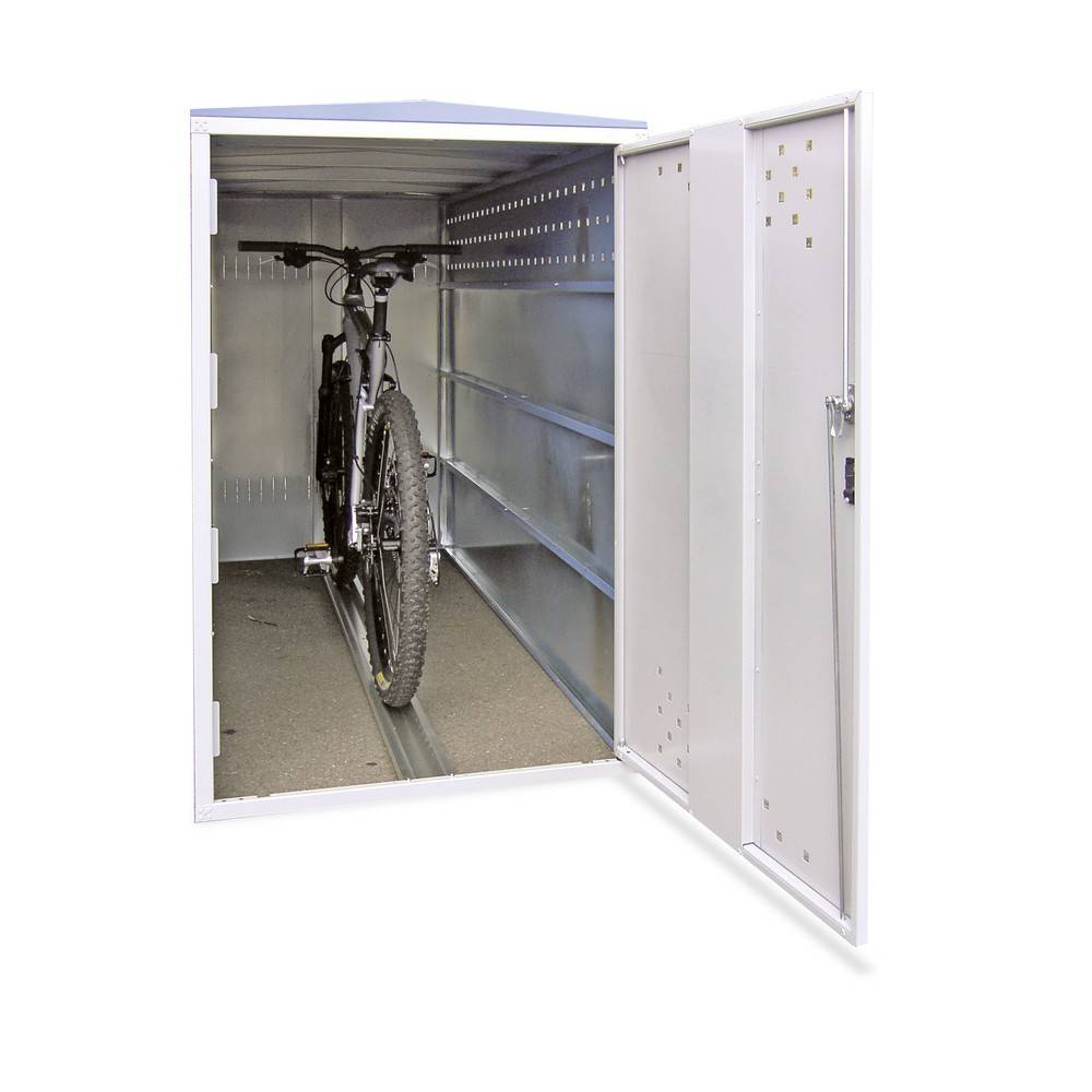 Fahrradgarage, modular erweiterbar, Anbausatz mit Seitenwand-1