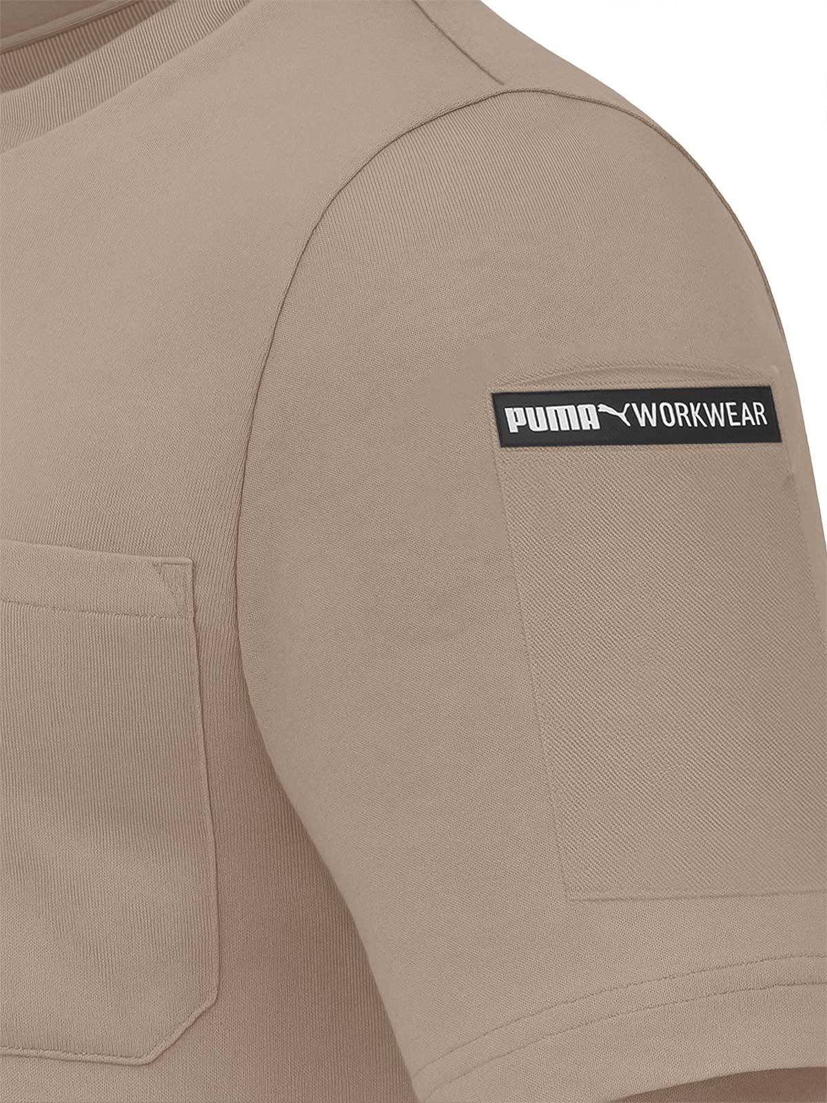 PUMA Workwear Advanced T-Shirt Braun M - 72% Baumwolle, 28% Polyester, Regular Fit-2