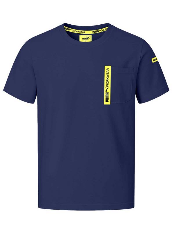 PUMA Workwear Advanced Kollektion T‑Shirt Marine M, 72% Baumwolle 28% Polyester