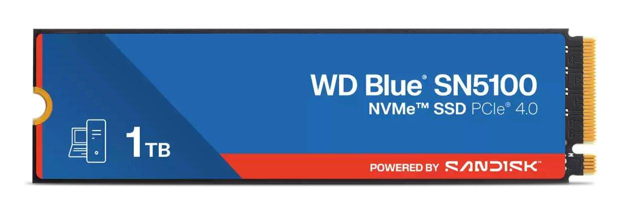 WD Blue SN5100 - SSD - 1 TB - intern - M.2 2280 - PCIe 4.0 (NVMe)-0