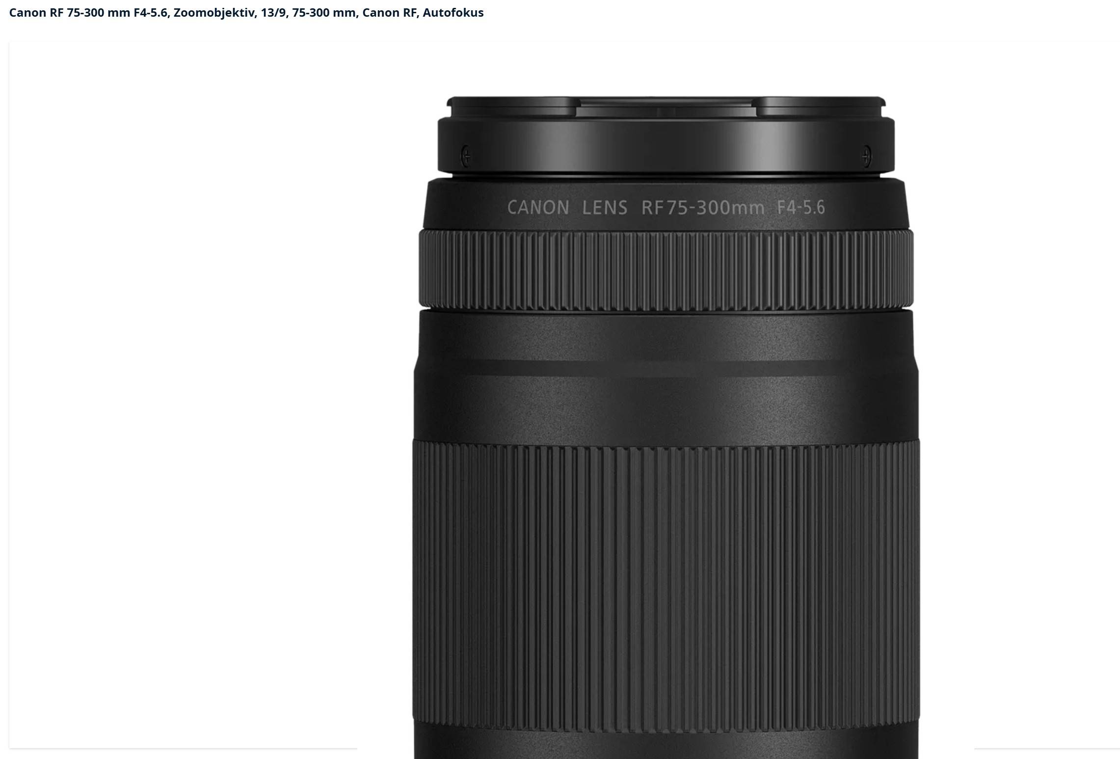 Canon Digitalkamera Objektiv - RF 7-300mm f/4-5.6-0