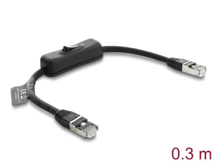RJ45 Kabel Stecker/Stecker mit Schalter...-0