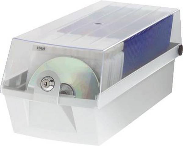 CD-Box Mäx 60 für max. 60 CDs lichtgrau