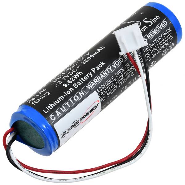 Akku kompatibel mit Theradome Typ INR18650-1S1P, 3,7V, Li-Polymer