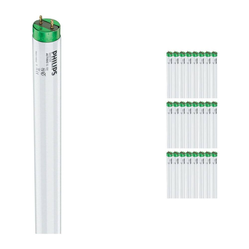 Mehrfachpackung 25x Philips MASTER TL-D Actinic BL 18W - Ultraviolett | 60cm-0