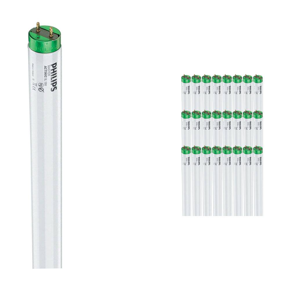 Mehrfachpackung 25x Philips MASTER TL-D Actinic BL 15W - Ultraviolett | 44cm-0