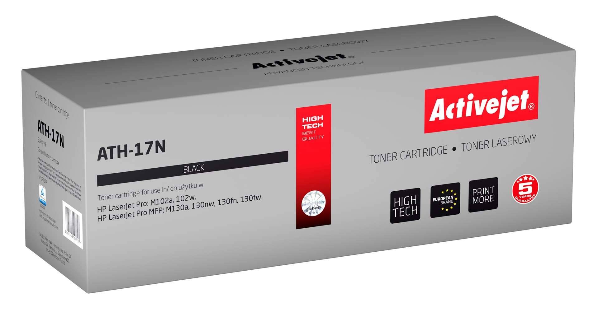 ATH-17N Toner replacement HP 17A CF217A Supreme 1600 pages black-0
