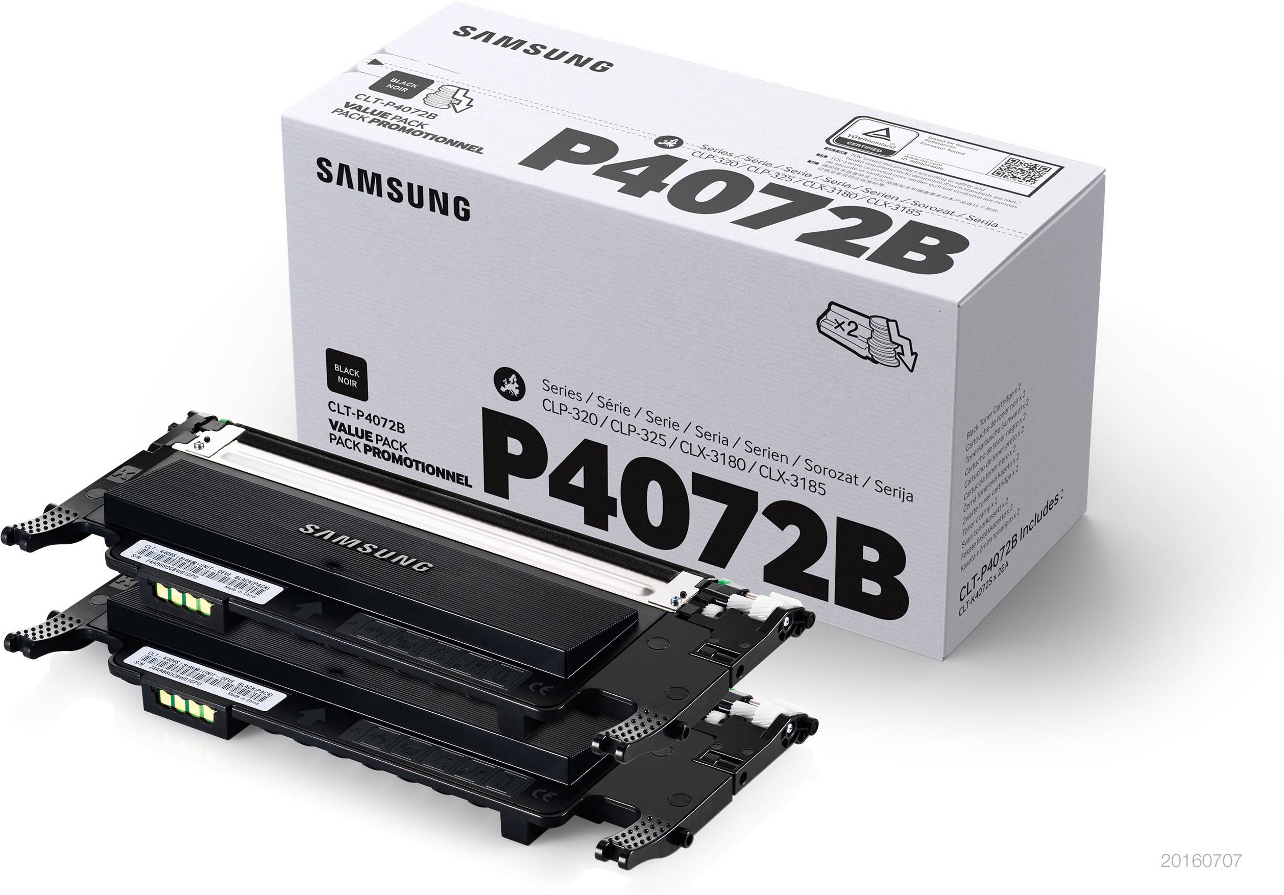 Samsung HP CLT-P4072B - 2er-Pack - Schwarz - original - Tonerpatrone (SU381A)-1