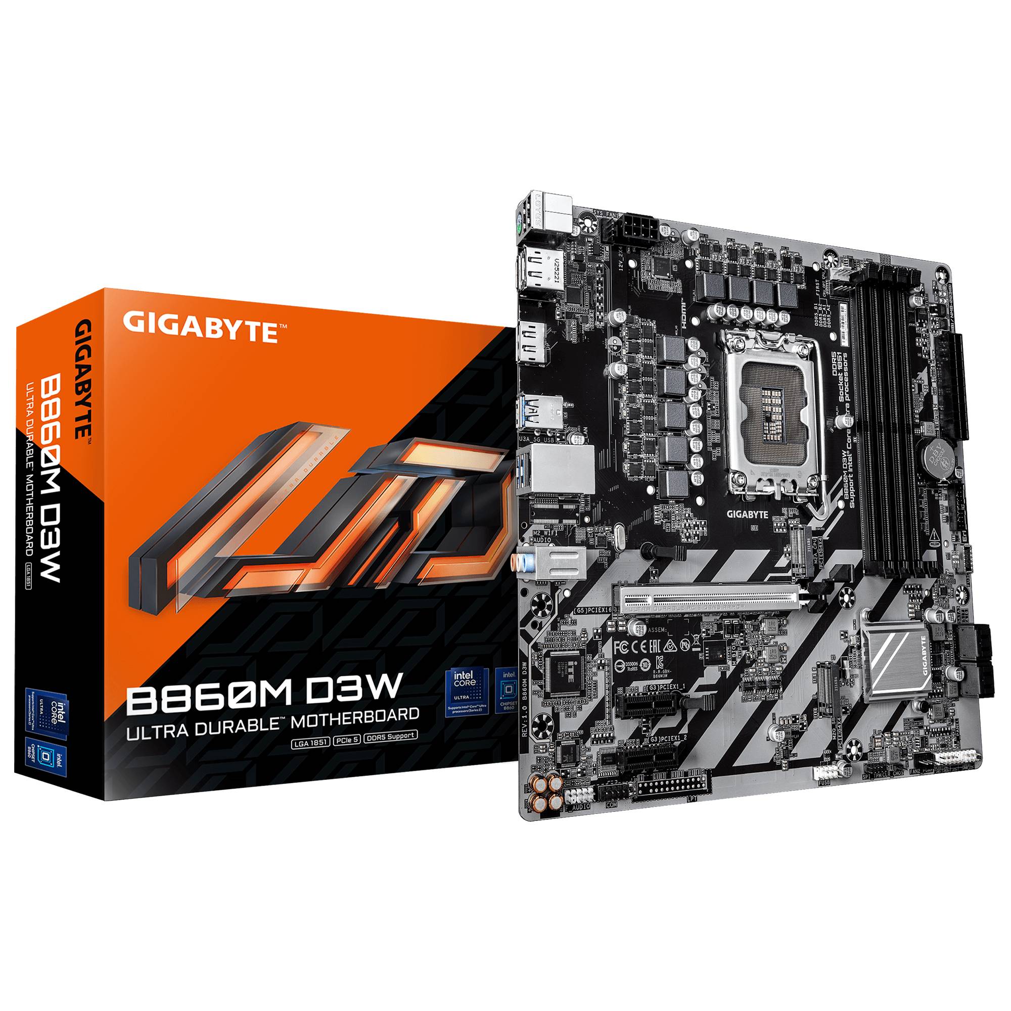 Gigabyte B860M D3W (B860,S1851,mATX,DDR5-0
