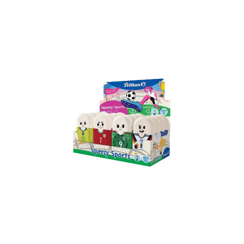 Pelikan Kunststoff-Radierer Squeezy Sports, im Display-0