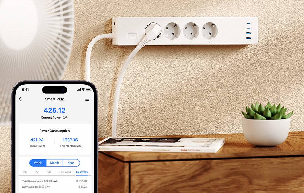 Symbolbild für Meross - MSP844SMA-EU(N) - Intelligente WiFi-LED-Glühbirne MSL120EU Meross