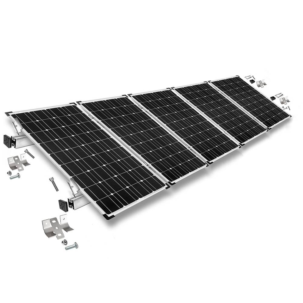 Befestigungskit mit Trapezklemmen für Blechdach 5 Solarpanel Rahmenhöhe 30mm-0