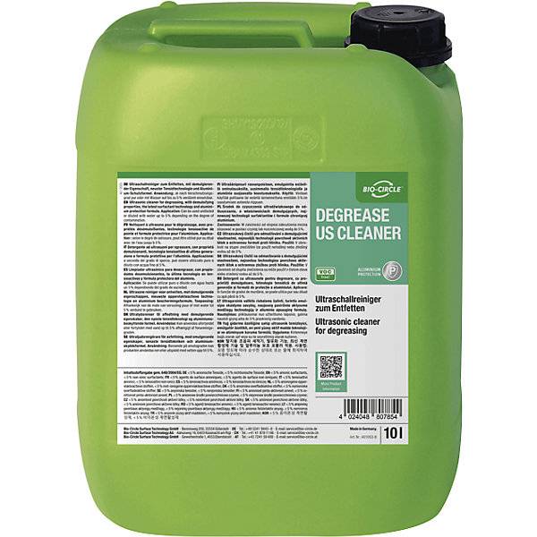 Ultraschallreiniger Degrease US Cleaner im Kunststoff-Kanister Inhalt 10 l. Bio Circle Surface Technology GmbH-0