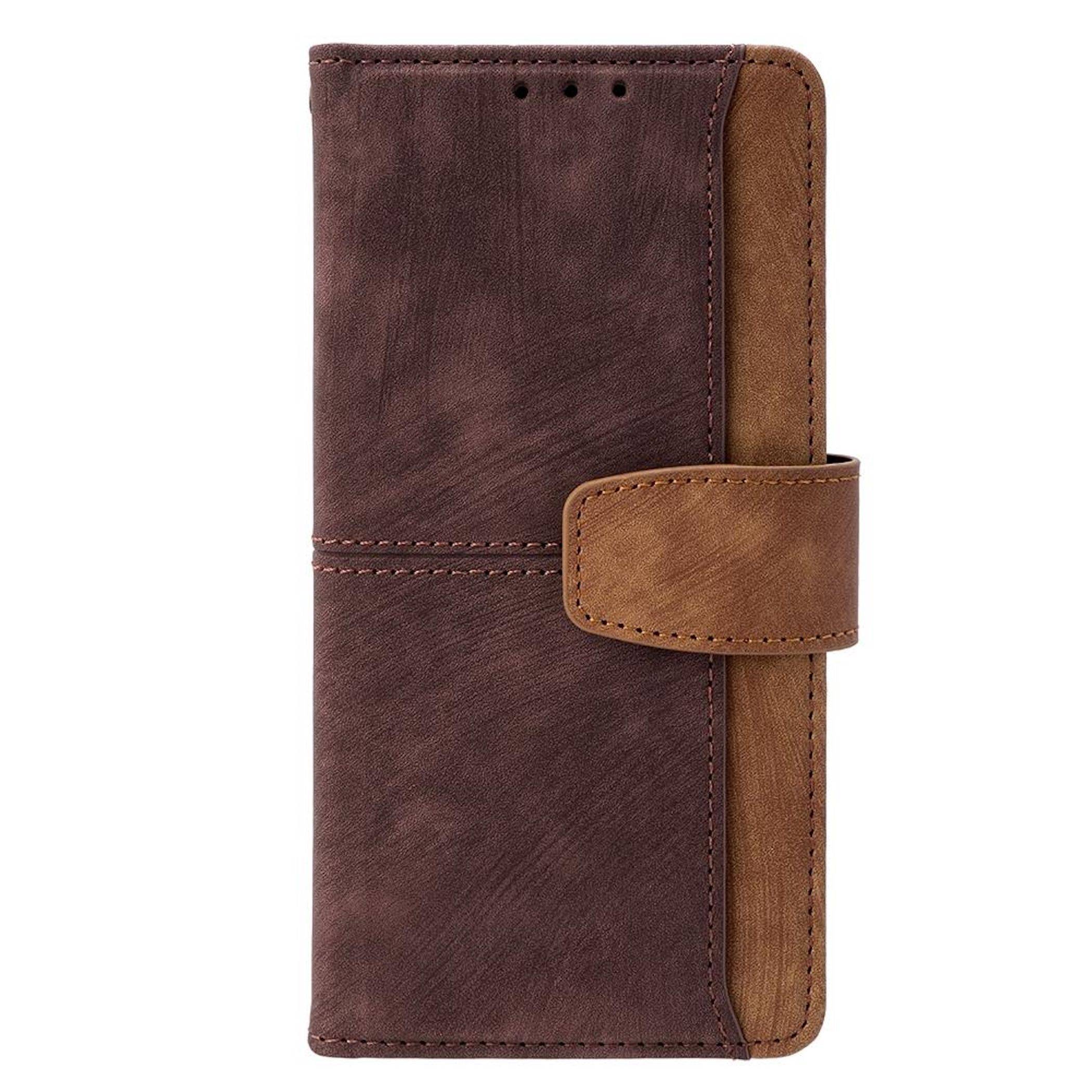Handy Hülle Klapphülle Google Pixel 10a RFID Schutz Kartenfach Cover Braun-1