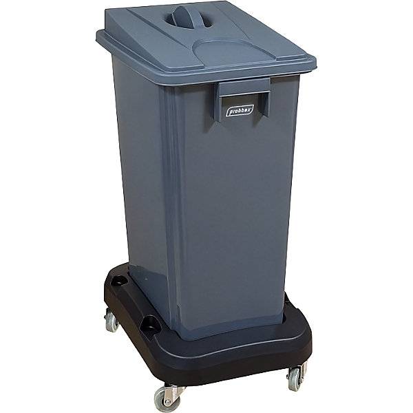 Wertstoffsammler mit Fahrwagen Deckel grau 60 Liter. Probbax S.A.R.L. 86747549