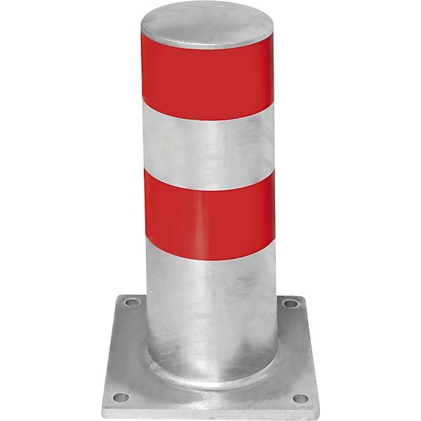 Rammschutzpoller LKW Parkhilfe BxH 159 x 500 mm verzinkt/rot. Moravia Wiesbaden| Gesellschaft F.Verkehrszeichen-0