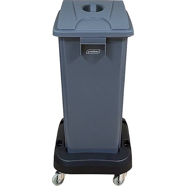 Wertstoffsammler mit Fahrwagen Deckel grau 60 Liter. Probbax S.A.R.L. 86747549-3