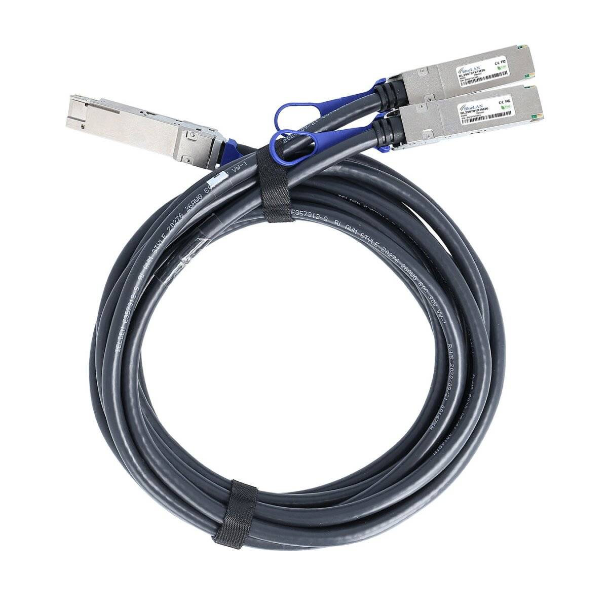 BlueOptics NVIDIA 980-9IA3V-00W01A BlueLAN passives 400GBASE-CR8 QSFP-DD auf 2x200GBASE-CR4 QSFP56 Direct Attach Breako-0