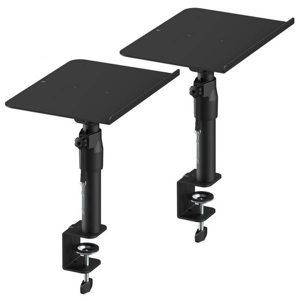 my wall 2 height-adjustable speaker stands 300 x 230 mm, load capacity 30 kg each, height-adjustable