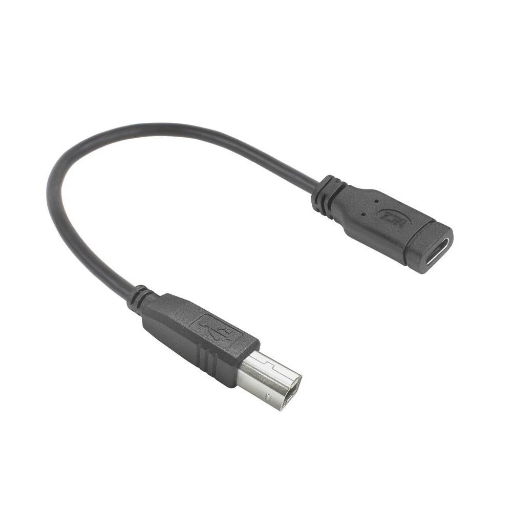 USB Type-C® female to USB-B 2.0 printer adapter cable 0.2m Kabel & Adapter