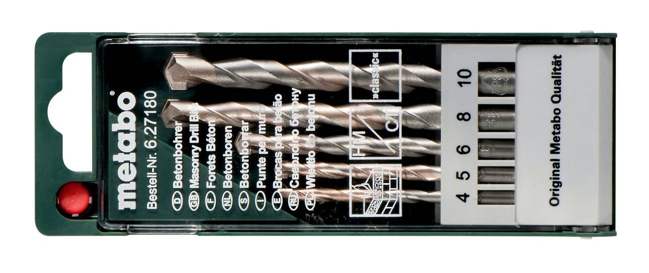 Metabo Beton-Bohrerkassette classic 5-teilig-0