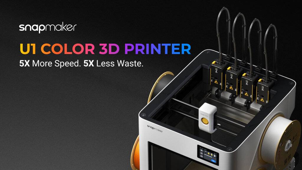 Snapmaker U1 Multicolor 3D-Drucker, 4 Toolheads, 270x270x270 mm, 500 mm/s, CoreXY-3