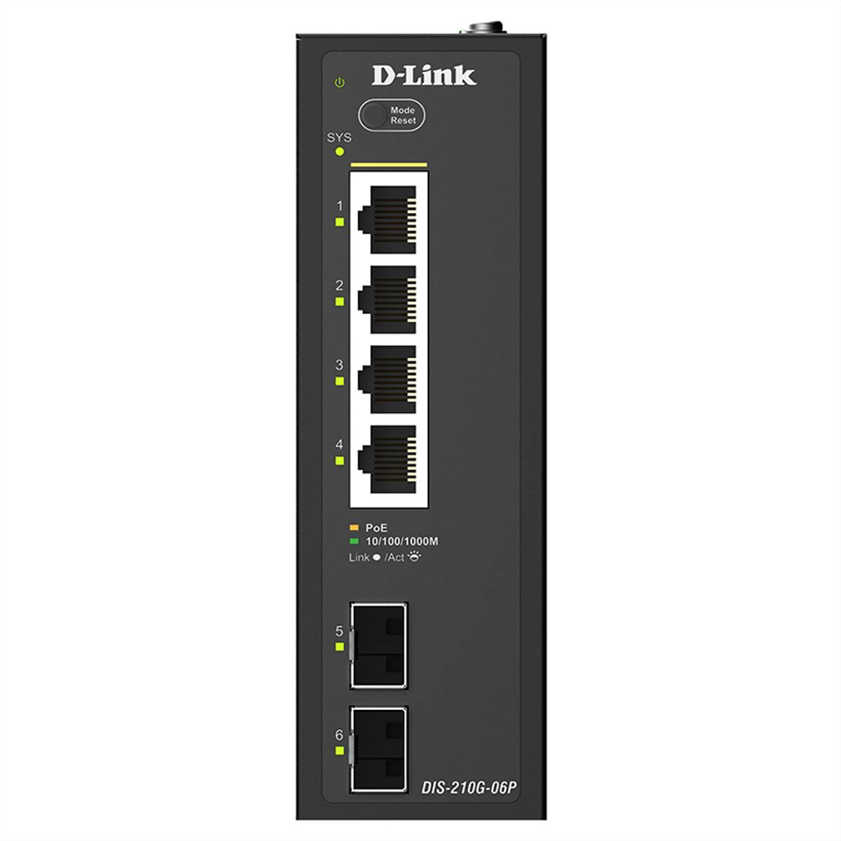 D-Link DIS-210G-06P 6-Port Switch, Smart Managed Gigabit PoE Industrial-2