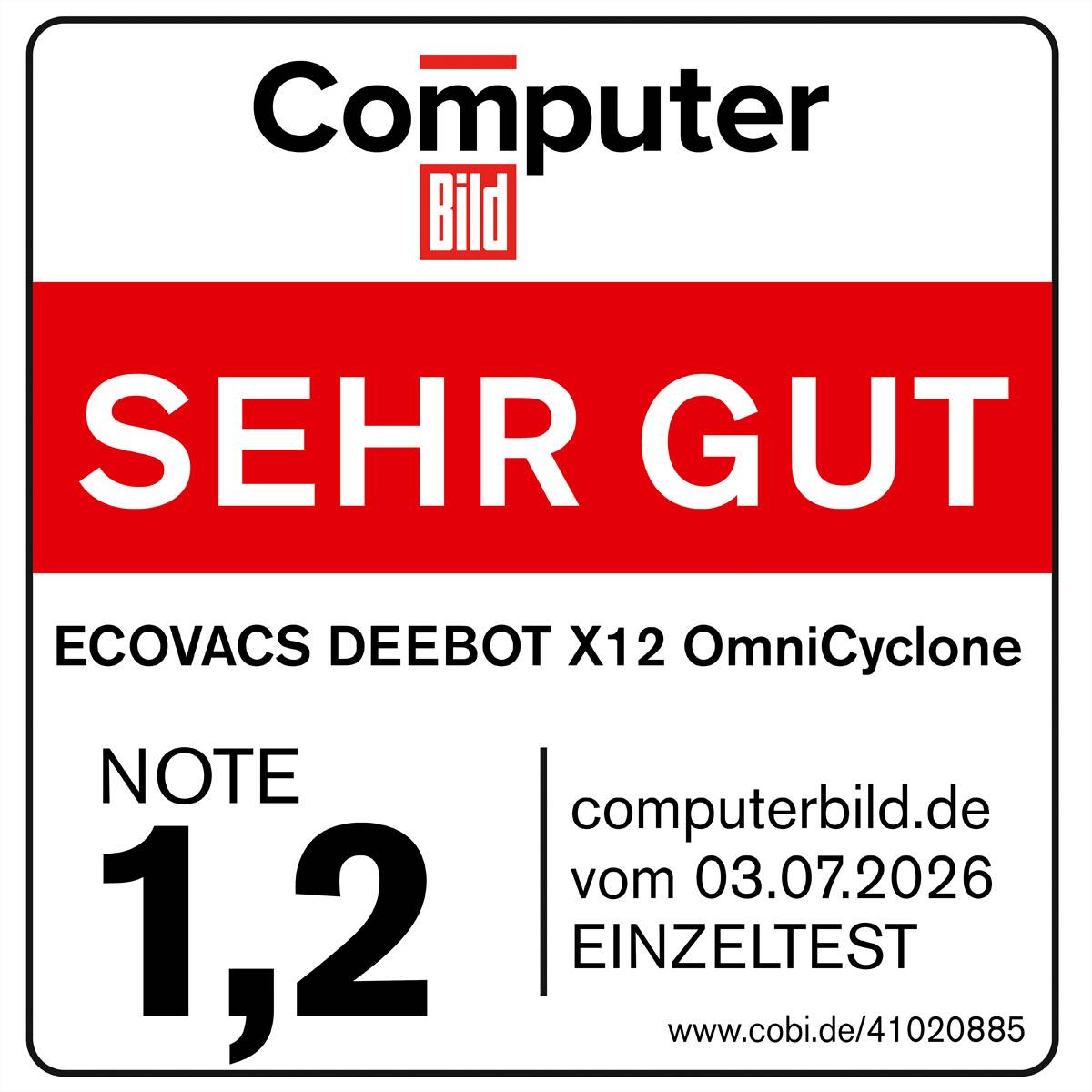 Ecovacs Saugroboter X12 OmniCyclone Deebot-3
