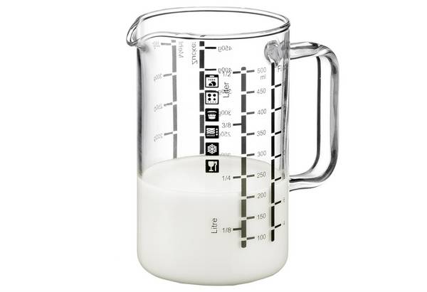 BOHEMIA CRISTAL Messbecher mit Henkel 0,5 Liter