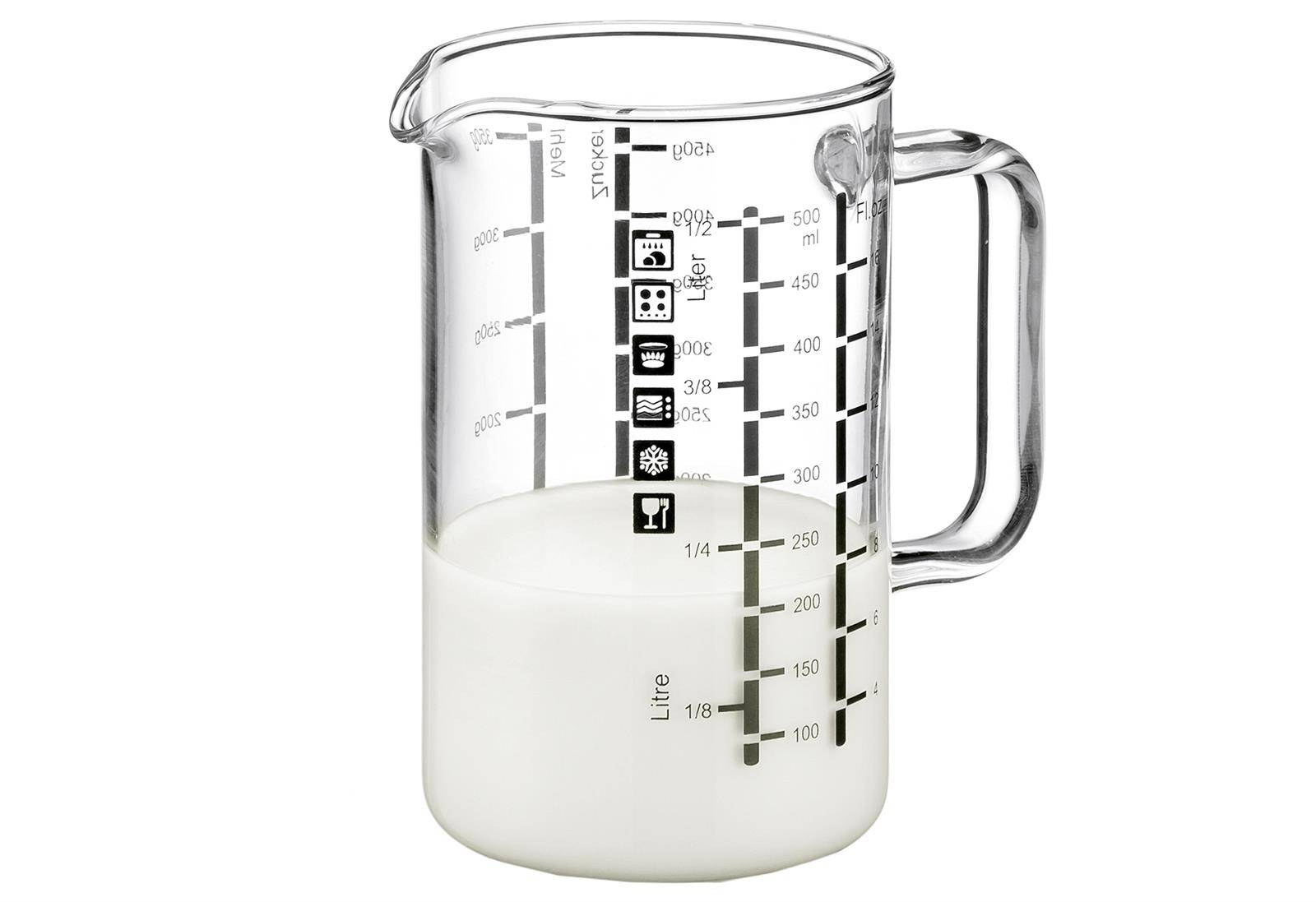 BOHEMIA CRISTAL Messbecher mit Henkel 0,5 Liter-0