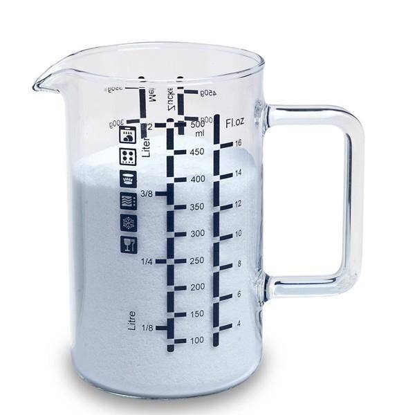 BOHEMIA CRISTAL Messbecher mit Henkel 0,5 Liter-1