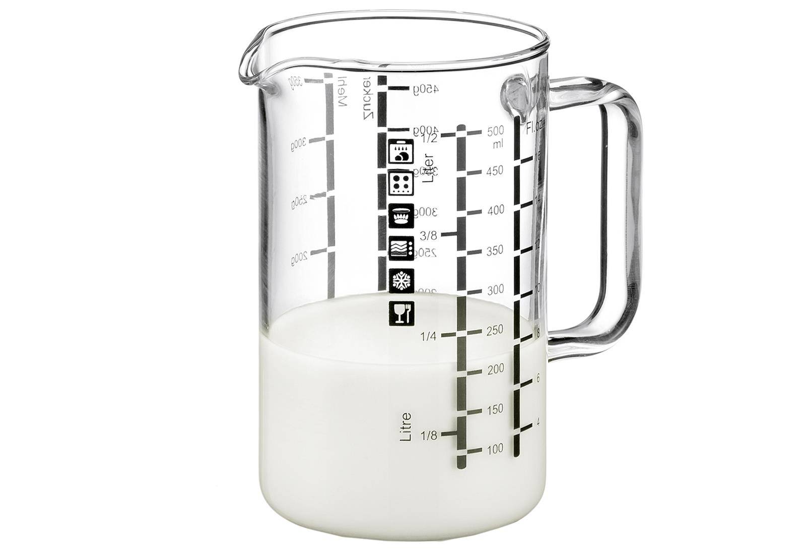 BOHEMIA CRISTAL Messbecher mit Henkel 1 Liter-0