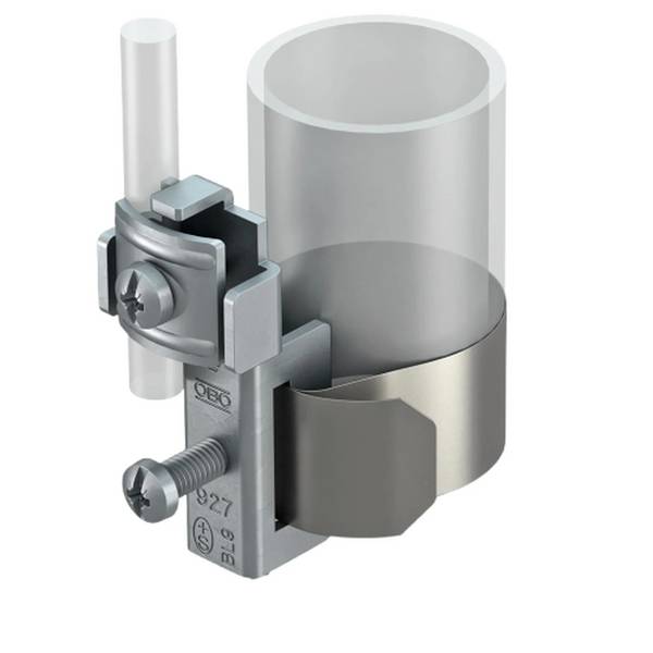 OBO Banderdungsschelle, 3/8-4", Edelstahl, rostfrei, A2, 1.4301, Packung mit 10 Stk.