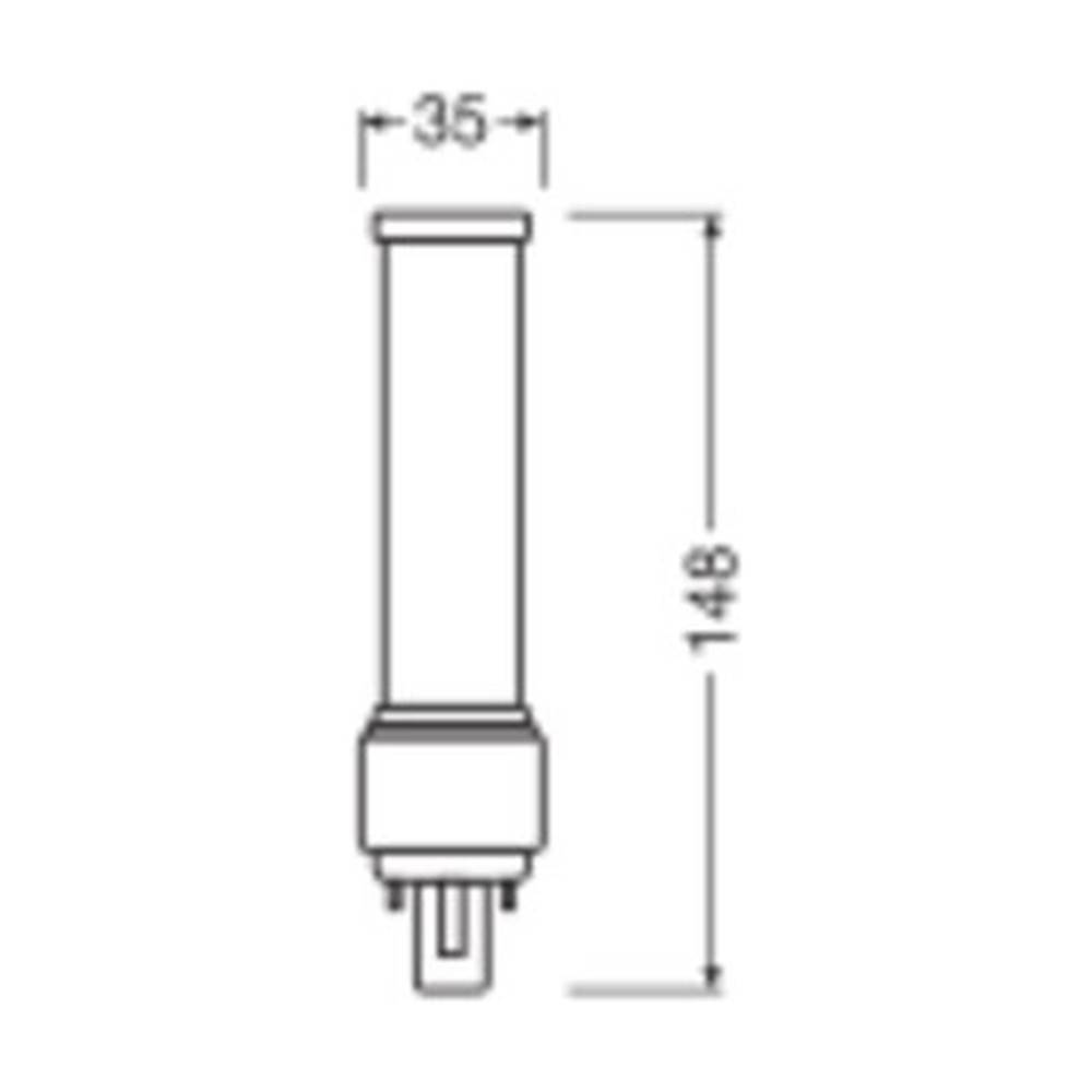 Ledvance DULUX LED D EM & AC Mains Value 7W 770lm - 865 Tageslichtweiß | Ersatz Für 18W-3