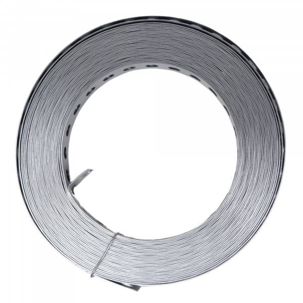 Lancelot® Montagelochband verzinkt 17mm x 10 Meter | Loch-Ø 6,5 mm-0