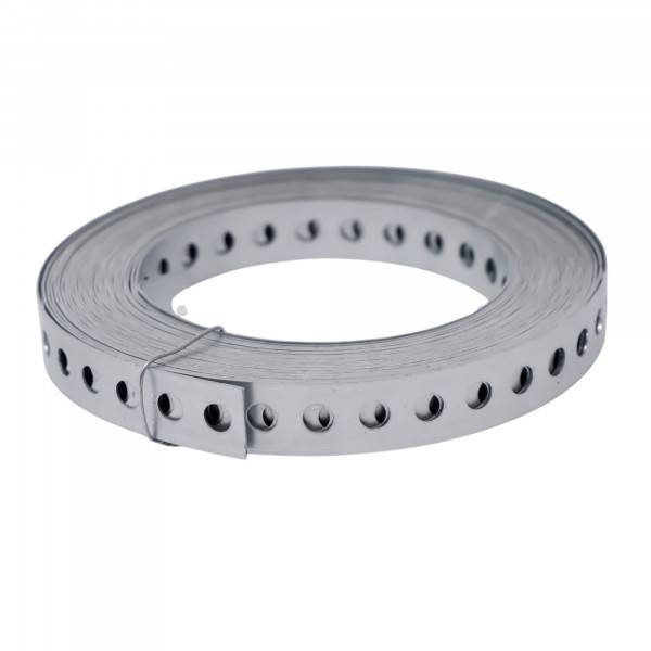 Lancelot® Montagelochband verzinkt 12mm x 10 Meter | Loch-Ø 5,5 mm-1