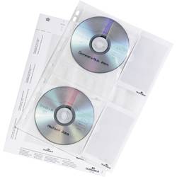 Image of Durable 4fach CD Hülle 4 CDs/DVDs/Blu-rays Polypropylen Transparent 5 St. 522219