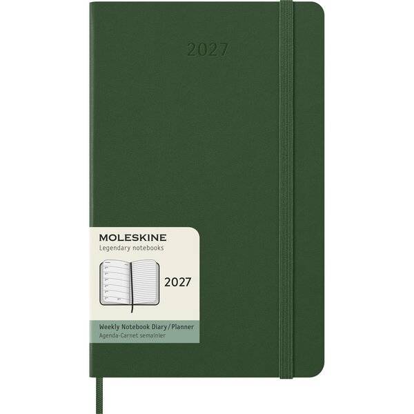 MOLESKINE Buchkalender 2027, Wochen, L/A5, Hardcover, grün