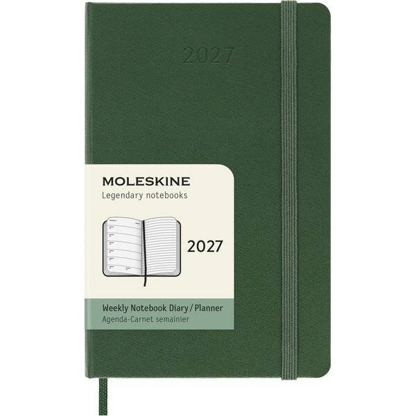 MOLESKINE Taschenkalender 2027,Wochen, P/A6, Hardcover, grün-0