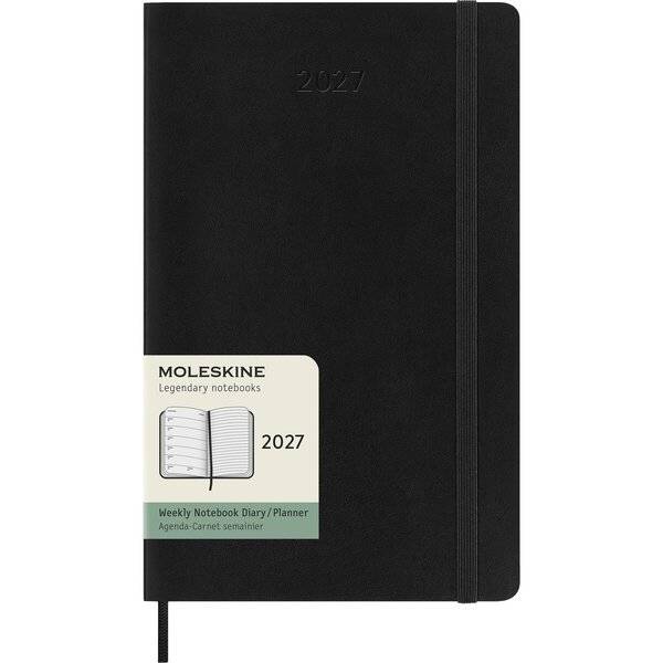 MOLESKINE Buchkalender 2027, Wochen, L/A5, Softcover,schwarz-0