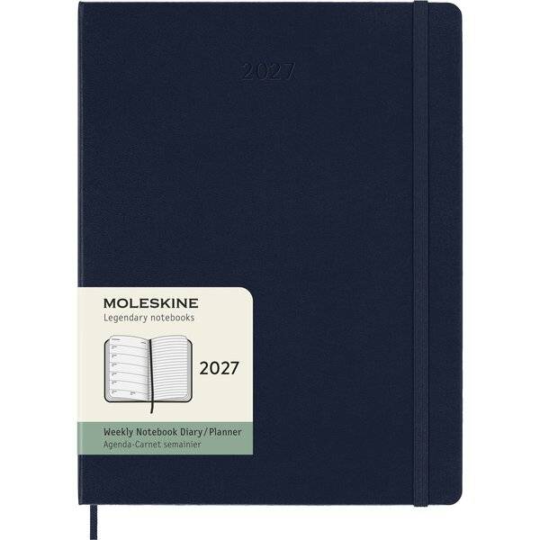 MOLESKINE Buchkalender 2027, Wochen, XL, Hardcover, blau-0